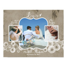 Liebe Wedding Foto Collage Poster