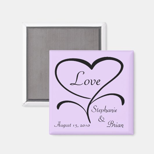 Liebe Wedding Magnet (Vorderseite/Rückseite)