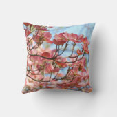 Liebe Wedding Pillows Pink Dogwood Blue Sky Kissen (Rückseite)