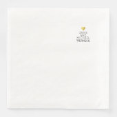 Liebe Wedding White Serviette (Vorderseite)