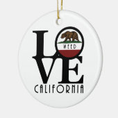 LIEBE Weed California Keramik Ornament (Links)