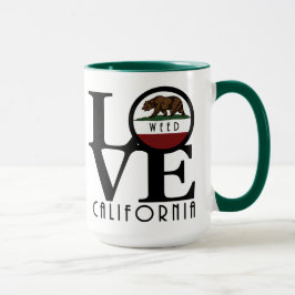 LIEBE Weed California Tasse