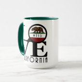 LIEBE Weed California Tasse (Vorderseite Links)