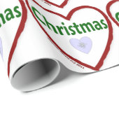 Liebe Weihnachten Geschenkpapier (Rolleneckpunkt)