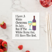 Liebe Weihnachten im Juli Wein Napkins Serviette (Beispiel)