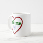 Liebe Weihnachten Kaffeetasse (Vorderseite Links)