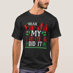 Liebe Weihnachten, mein Bruder hat es Retro Famili T-Shirt