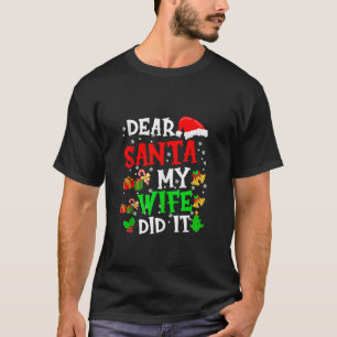 Liebe Weihnachten Meine Ehefrau hat es Familie Wei T-Shirt