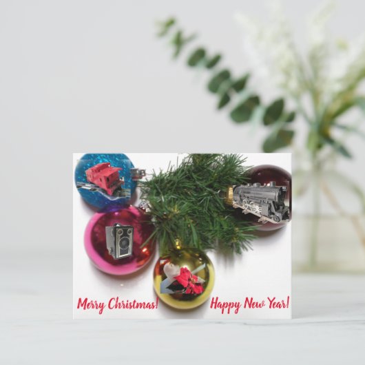 Liebe Weihnachten Postkarte (Stehend Vorderseite)