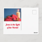 Liebe Weihnachten Postkarte (Rückseite)