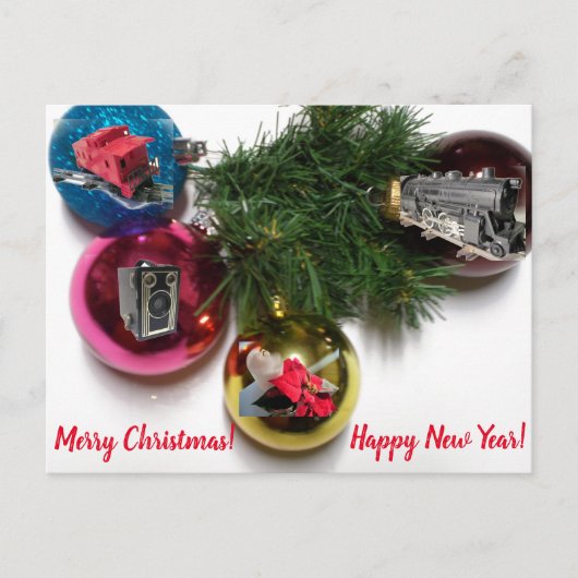 Liebe Weihnachten Postkarte (Vorderseite)