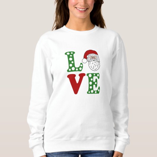 Liebe Weihnachten Sweatshirt (Vorderseite)