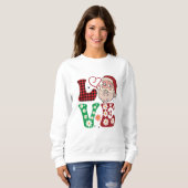 Liebe Weihnachten-Sweatshirt Sweatshirt (Vorne ganz)