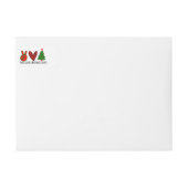 Liebe Weihnachten Weihnachten Rücksendeadresse (Vorderseite)