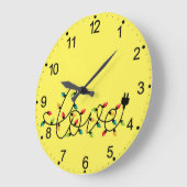 Liebe Weihnachts-Farblichter Text-45872 Große Wanduhr (Winkel)