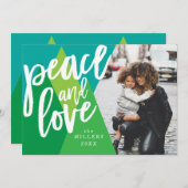 Liebe Weihnachts-Fotokarte, Weihnachtskarte Feiertagskarte (Vorne/Hinten)