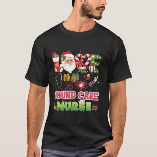 Liebe Weihnachts-Wundheilkunde Santa Candy Cane X T-Shirt (Vorderseite)