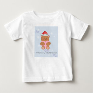 Liebe Weihnachtsbär Baby T-shirt