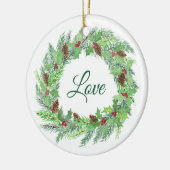 Liebe Weihnachtsfest Keramik Ornament (Links)