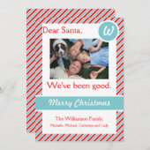 Liebe Weihnachtsfotokarte Feiertagskarte (Vorne/Hinten)