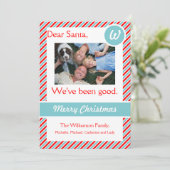 Liebe Weihnachtsfotokarte Feiertagskarte (Stehend Vorderseite)