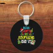 Liebe Weihnachtsfreund hat es Weihnachten Freundin Schlüsselanhänger (Vorderseite)