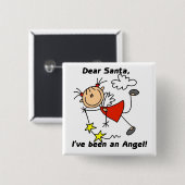 Liebe Weihnachtsgeschenke und Geschenke Button (Vorne & Hinten)