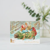 Liebe Weihnachtsgrüße Postkarte (Stehend Vorderseite)