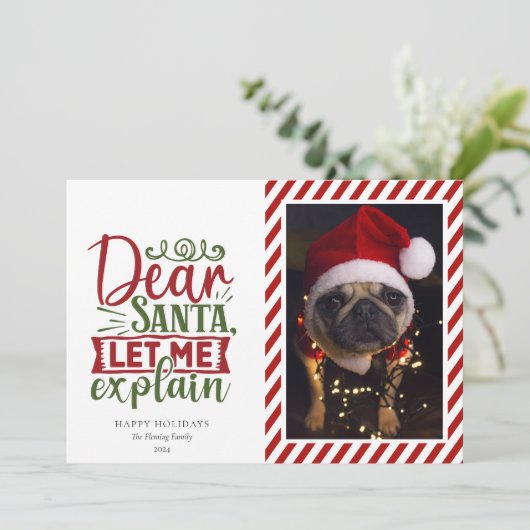 Liebe Weihnachtskarte Feiertagskarte (Stehend Vorderseite)