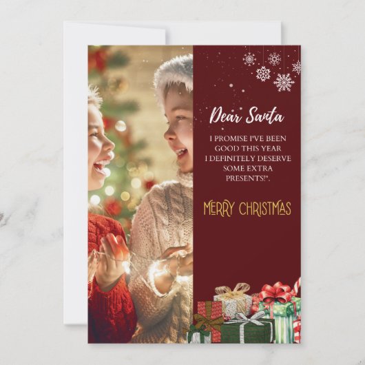 Liebe Weihnachtskarte - Weihnachtskarten Einladung (Vorderseite)