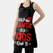 Liebe Weihnachtskinder haben Weihnachten Vater Mam Schürze (InSitu)