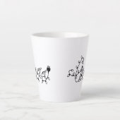Liebe Weihnachtslichter Text-45871 Milchtasse (Vorderseite)