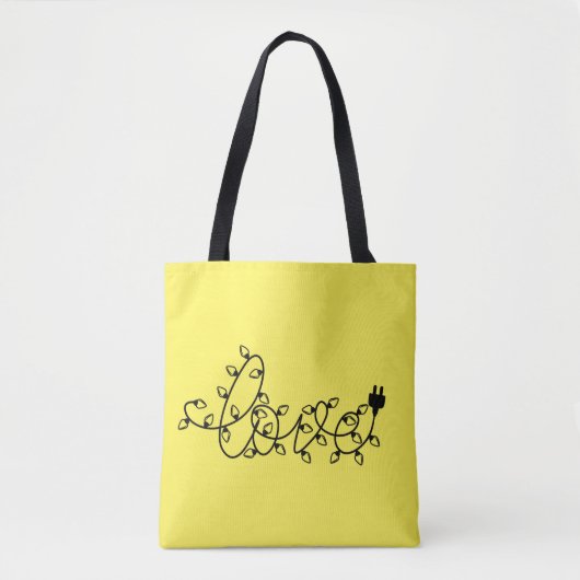 Liebe Weihnachtslichter Text-45871 Tasche (Vorderseite)