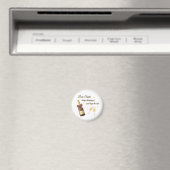 Liebe Weihnachtsmann Champagner Design Magnet (In Situ (Geschirrspüler))