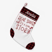 Liebe Weihnachtsmann, das ist ein lange Geschichte Kleiner Weihnachtsstrumpf (Vorderansicht (hängend))