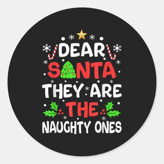 Liebe Weihnachtsmann sie schmutzig Weihnachtsmänne Runder Aufkleber (Vorderseite)