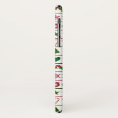 Liebe-Weihnachtsmotiv-Muster-Grün-weißes Rot Case-Mate iPhone Hülle (Hinten/Links)