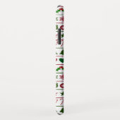 Liebe-Weihnachtsmotiv-Muster-Grün-weißes Rot Case-Mate iPhone Hülle (Hinten/Rechts)