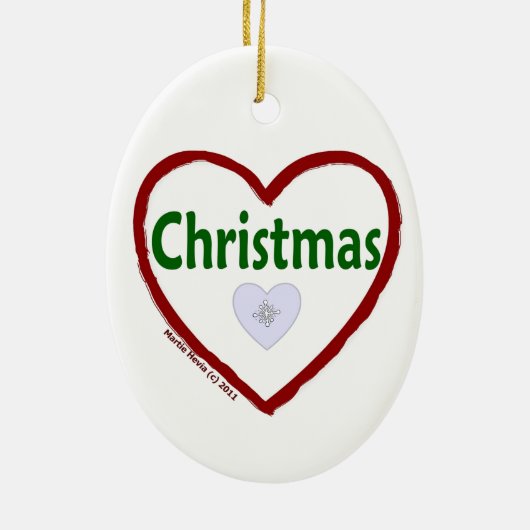 Liebe Weihnachtsschmuck (Hinten)