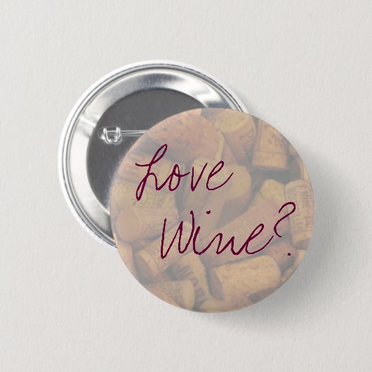 Liebe, Wein? Button (Vorne & Hinten)