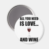 Liebe Wein Magnet (Vorderseite/Rückseite)
