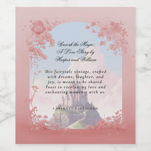 Liebe Weinetikett (Einzelnes Label)