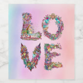 LIEBE WEINETIKETT (Einzelnes Label)