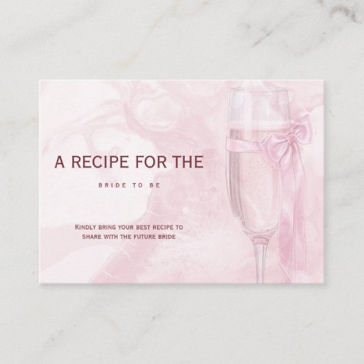 Liebe  Weingläser Bow Krawatte Brautparty Begleitkarte (Vorderseite)