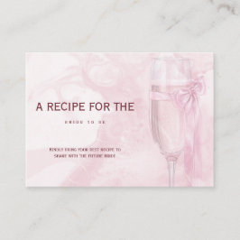 Liebe  Weingläser Bow Krawatte Brautparty Begleitkarte