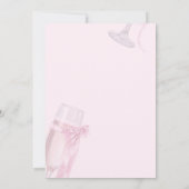 Liebe Weingläser Bow Krawatte Brautparty Einladung (Rückseite)