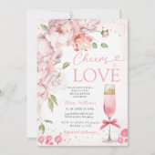 Liebe Weinverkostung Blumenkohl Brautparty Einladung (Vorderseite)