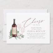Liebe Weinverkostung Brautparty Einladung (Vorderseite)