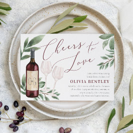 Liebe Weinverkostung Brautparty Einladung