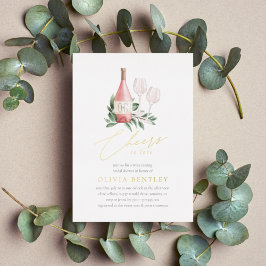 Liebe Weinverkostung Brautparty Folieneinladung